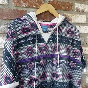 Vera Wang fleece poncho